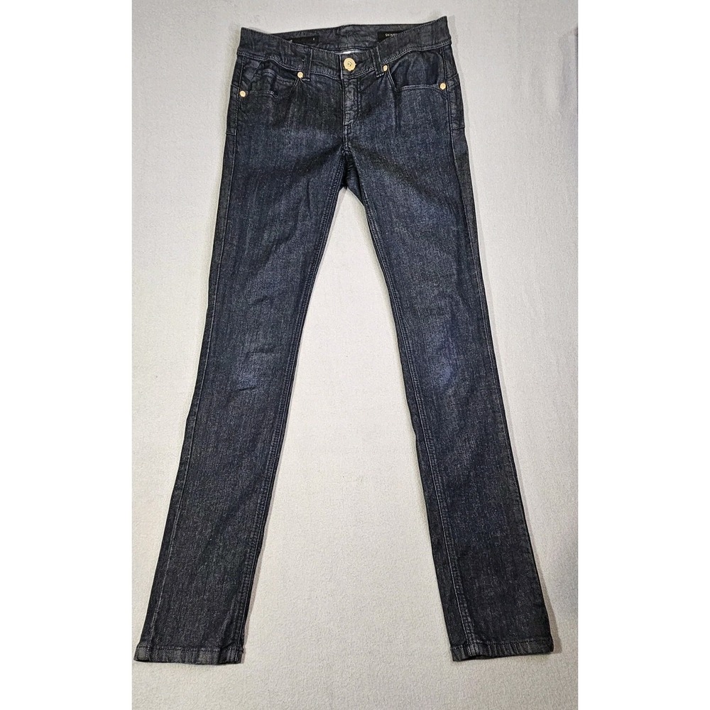 Y2K Cache Low Rise Skinny Leg Blue Jeans Womens Size 2